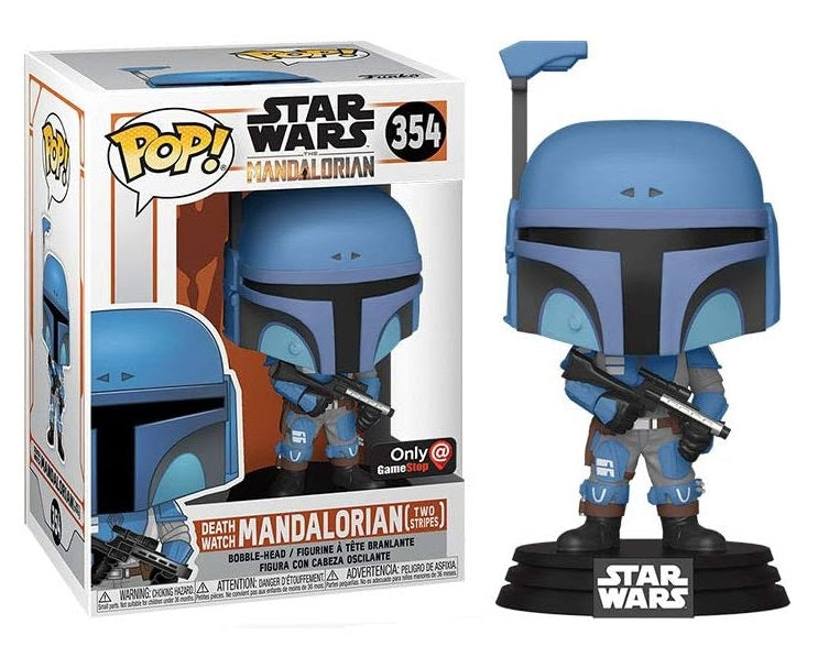 Death Watch Mandalorian Two Stripes Gamestop #354 - Star Wars The Mandalorian Funko Pop!