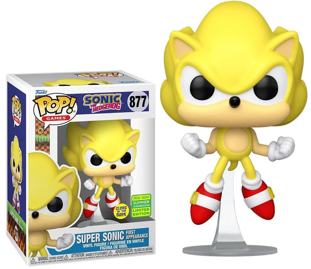 Super Sonic First Appearance 2022 Summer Convention #877 - Sonic The Hedgehog Funko Pop!