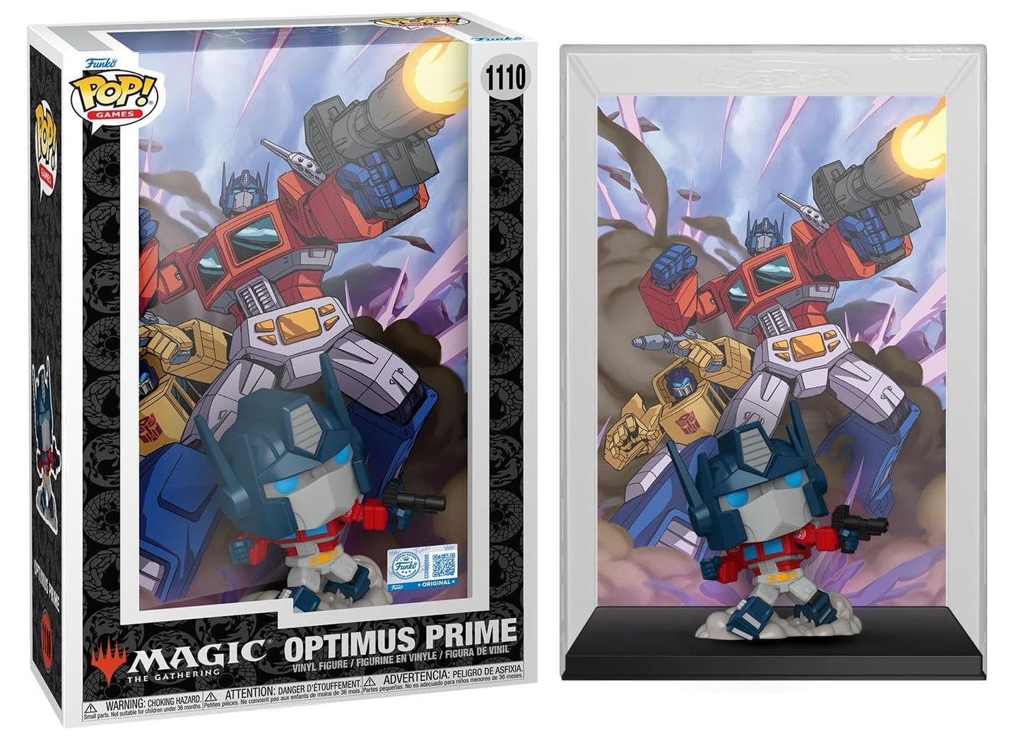 Preventa Optimus Prime Magic The Gathering Cover Exclusive #1110 - Transformers X Magic The Gathering Funko Pop!