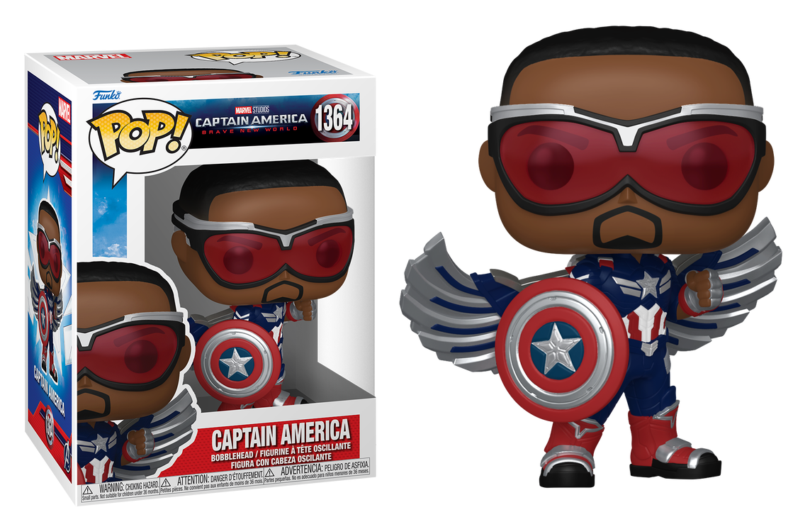 Por Encargo - Captain America (Sam Wilson) #1364 - Captain America Brave New World Funko Pop!