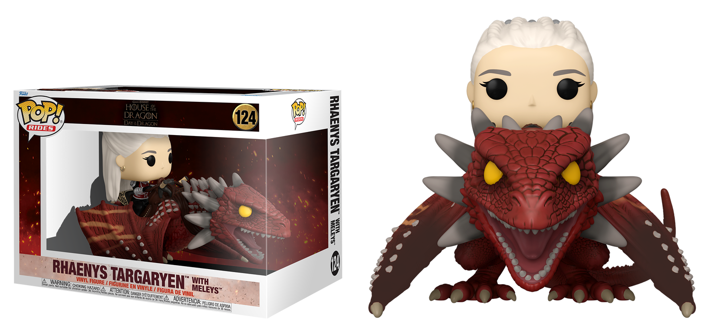Rhaenys Targaryen with Meleys #124 - Game of Thrones House Of The Dragon Funko Pop!