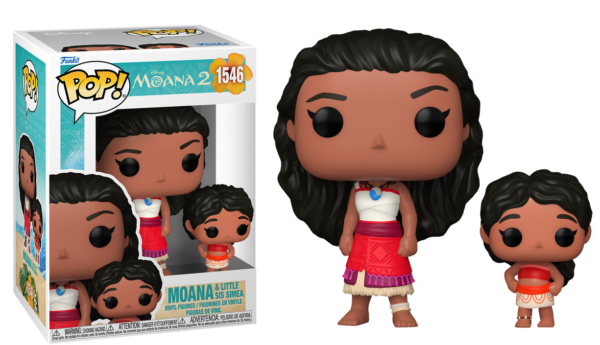 Por Encargo - Moana & Little Sis Simea #1546 - Disney's Moana 2 Funko Pop!