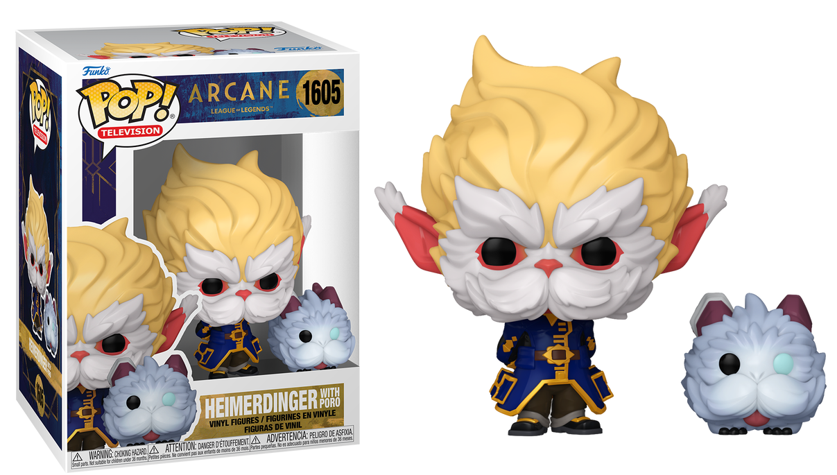 Por Encargo - Heimerdinger with Poro #1605 - Arcane League of Legends Funko Pop!