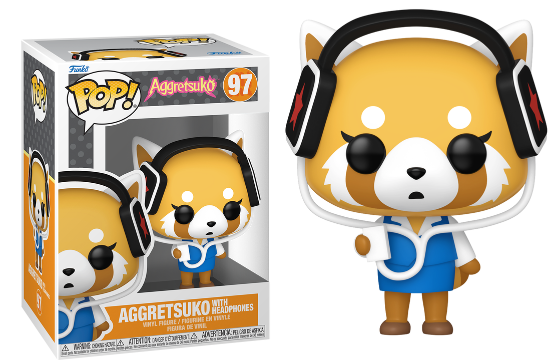 Por Encargo - Aggretsuko with Headphones #97 - Aggretsuko Funko Pop!
