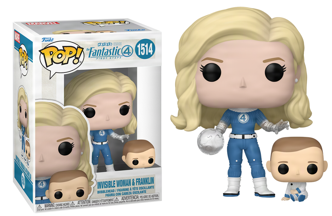 Por Encargo - Invisible Woman & Franklin #1514 - Marvel's The Fantastic Four First Steps Funko Pop!