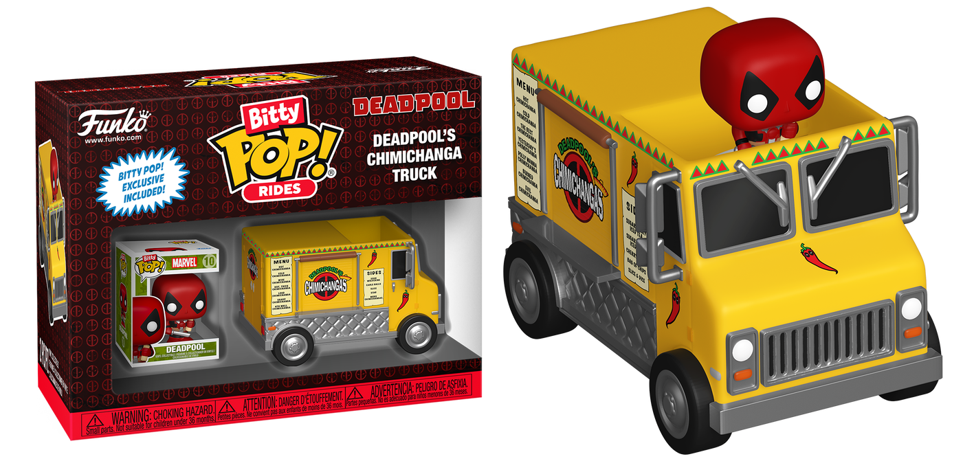 Bitty Pop Deadpool's Chimichanga Truck - Marvel's Bitty Pop Rides!