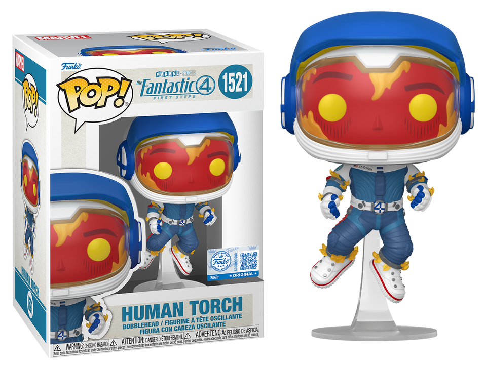 Por Encargo - Human Torch (Antorcha Humana) Exclusive #1521 - Marvel's The Fantastic Four First Steps Funko Pop!