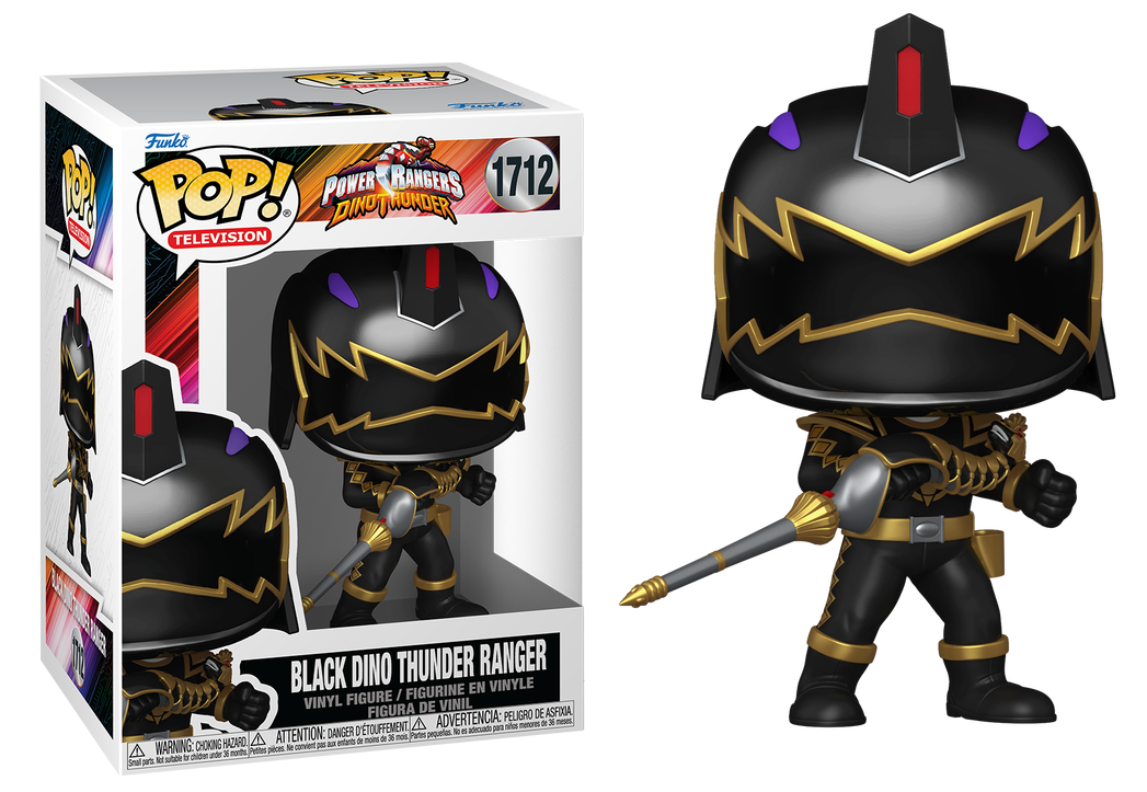 Por Encargo - Black Dino Thunder Ranger #1712 - Power Rangers Dino Thunder Funko Pop!