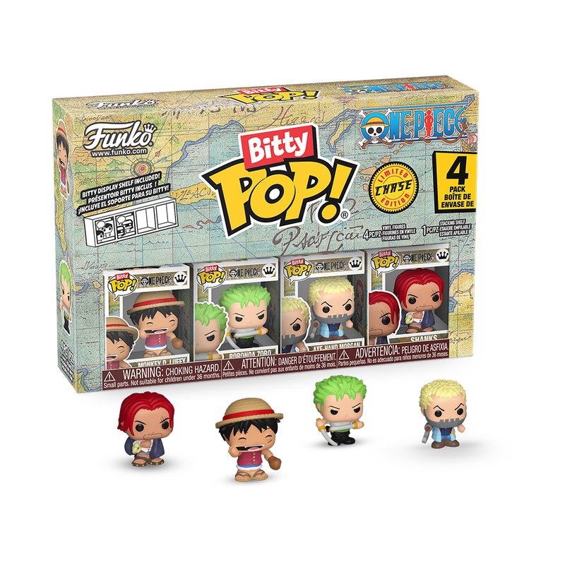 Por Encargo - Bitty Pop (Monkey D. Luffy, Zoro, Axe Hand Morgan +Chase) - One Piece Bitty Pop!