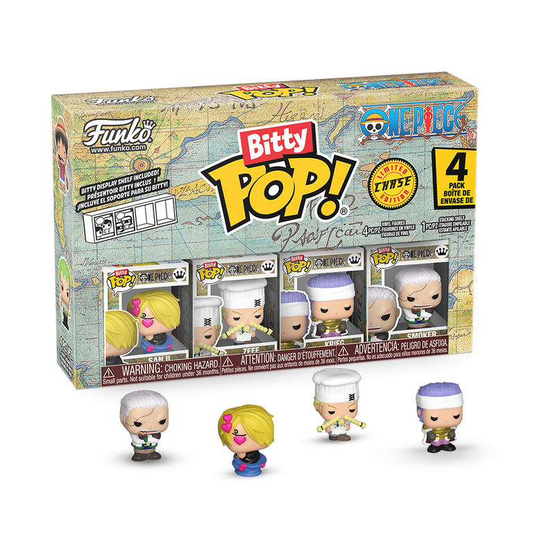 Por Encargo - Bitty Pop (Sanji, Zeff, Don Krieg + Chase) - One Piece Funko Pop!