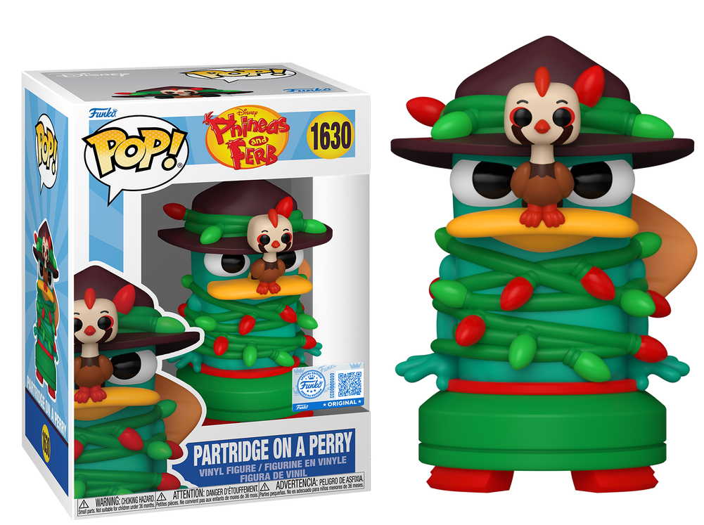 Partridge on a Perry Exclusive #1630 - Disney's Phineas and Ferb Funko Pop
