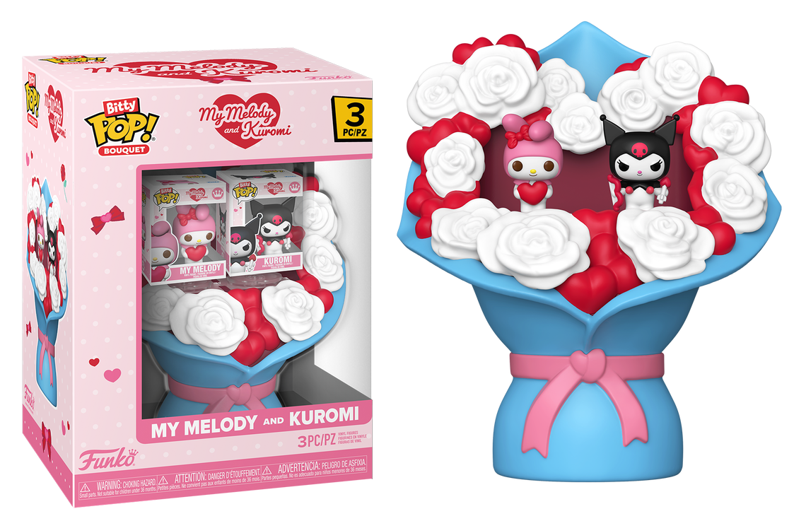 Preventa Bouquet My Melody and Kuromi #3PC - Sanrio Bitty Pop!