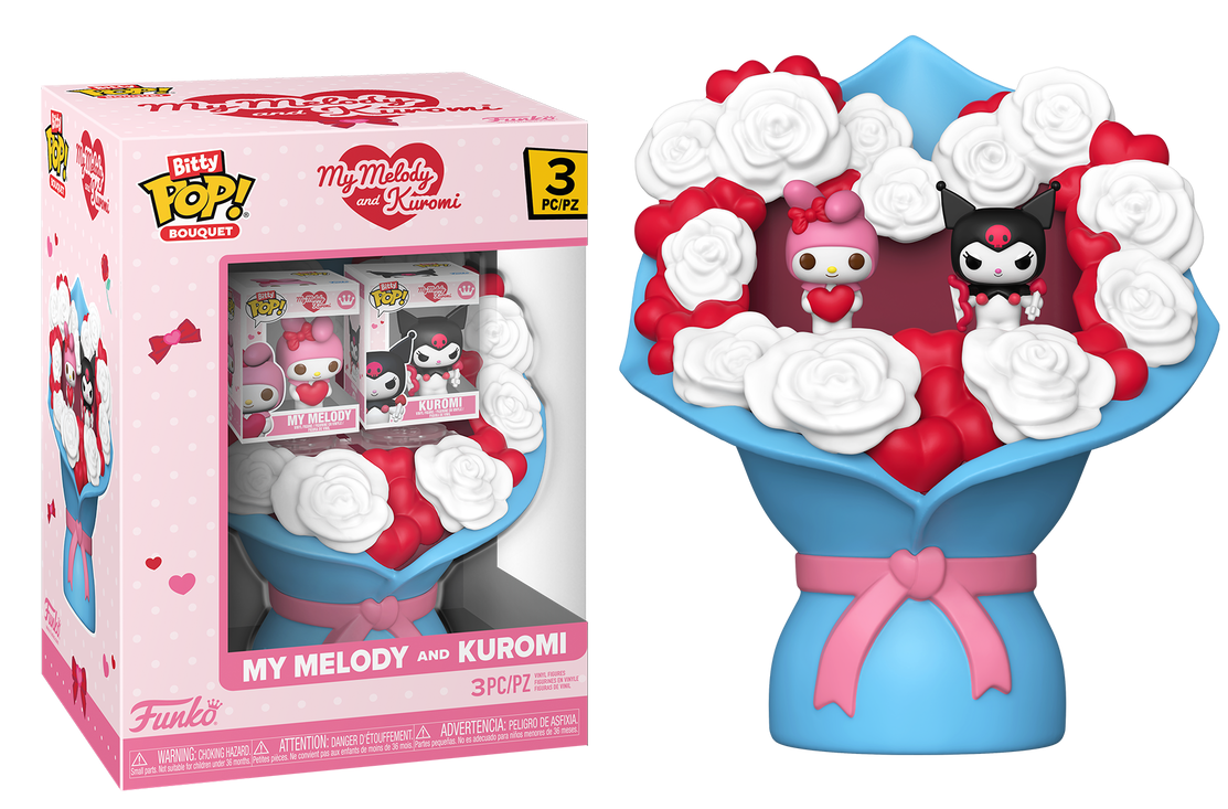 My Melody and Kuromi Bouquet 3pcs - Sanrio Hello Kitty and Friends Bitty Pop!