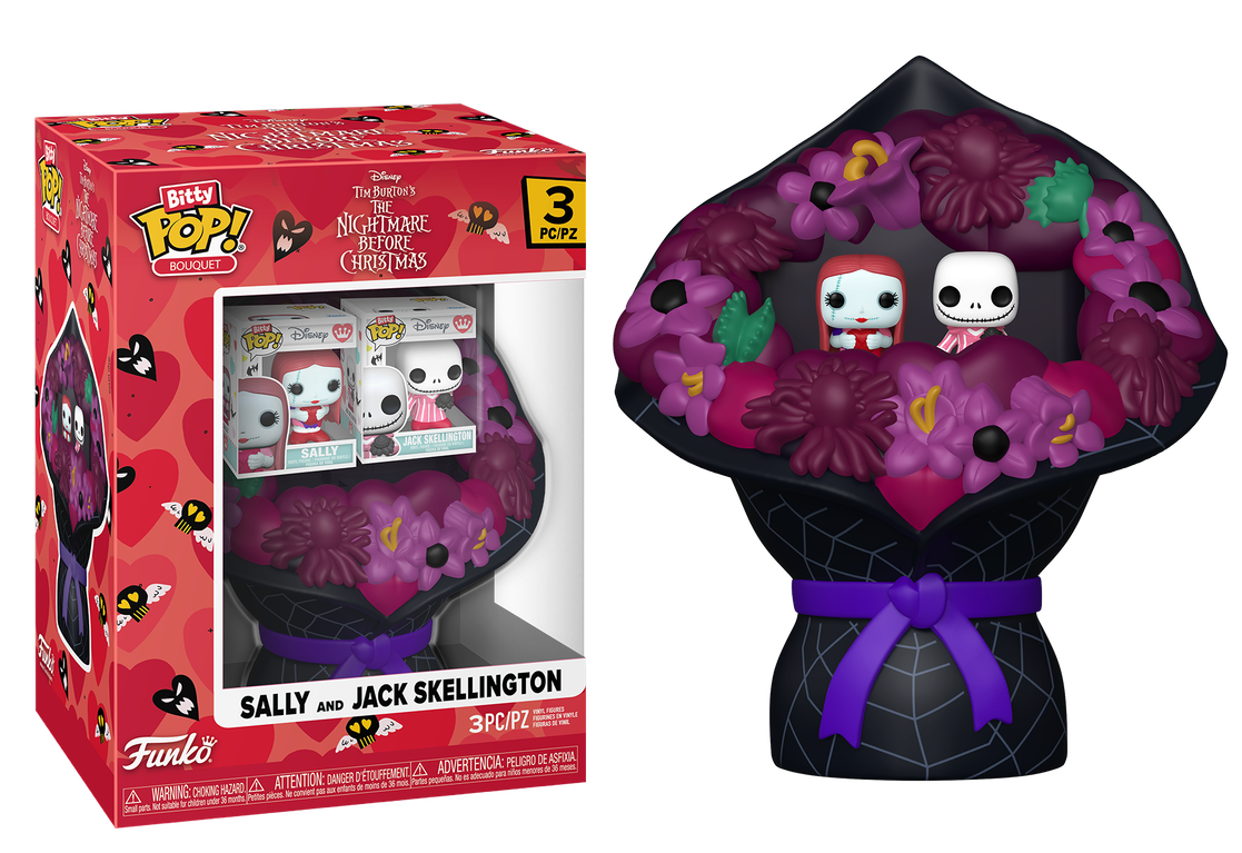 Preventa Bouquet Sally and Jack Skellington #3PC - Disney's Nightmare Before Christmas Bitty Pop!