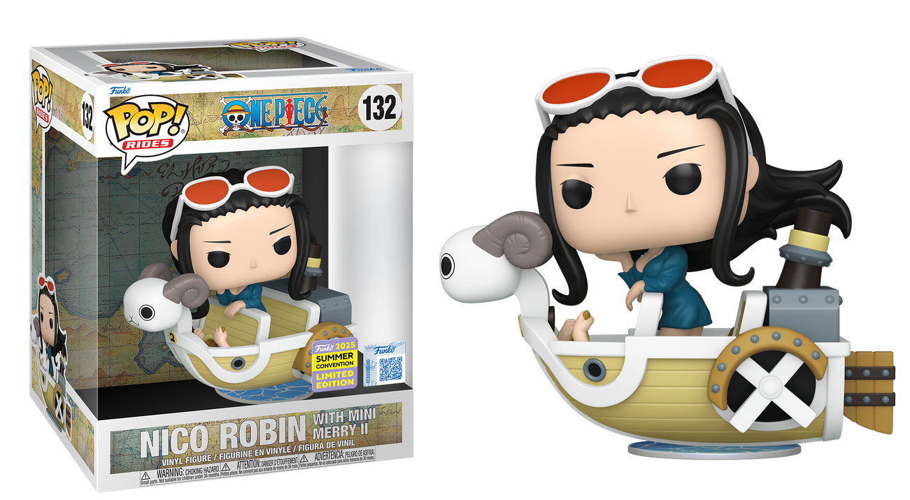 Nico Robin with Mini Merry II SDCC 2025 #132 - One Piece Funko Pop!