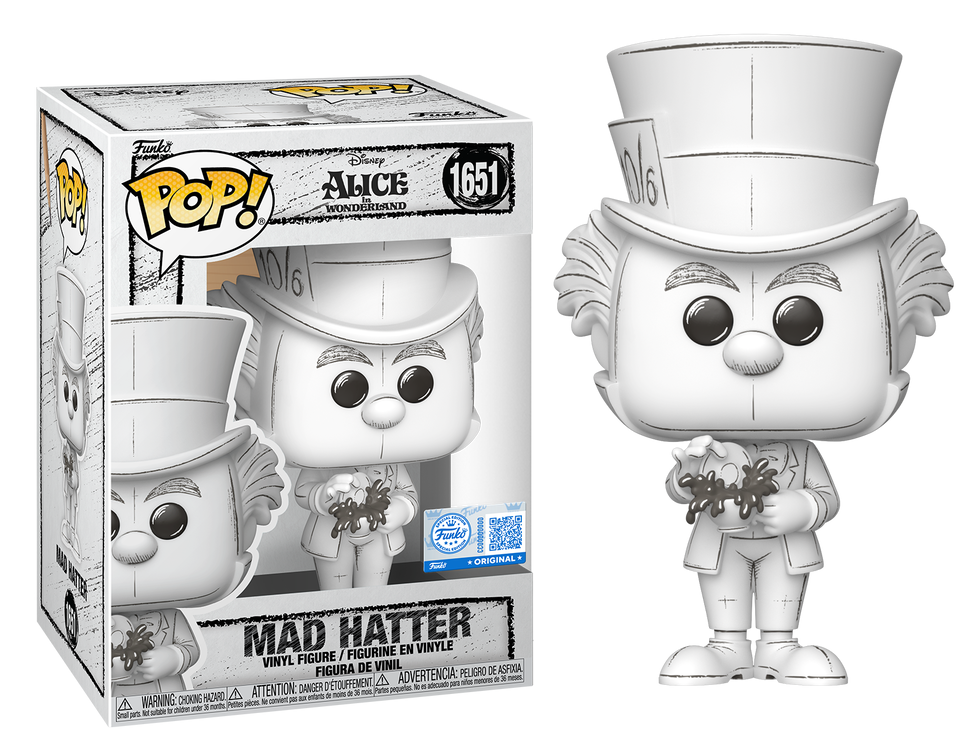 Preventa Rápida Mad Hatter Sketch #1651 - Disney's Alice in Wonderland Funko Pop!