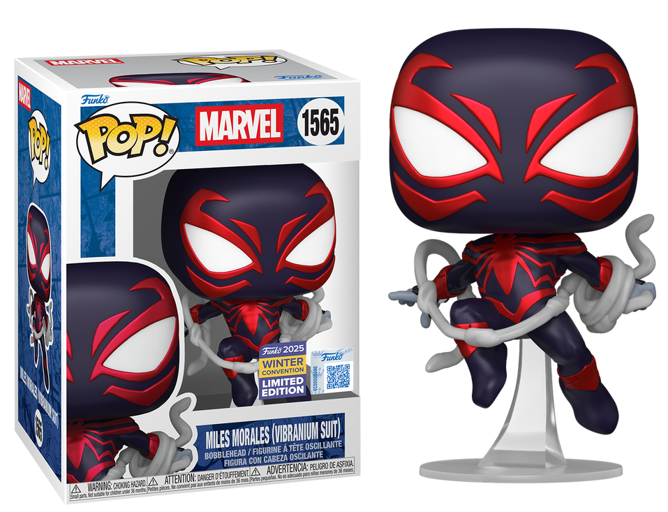 Preventa Rápida Miles Morales Vibranuim Suit Winter Convention 2025 #1565 - Marvel Funko Pop!