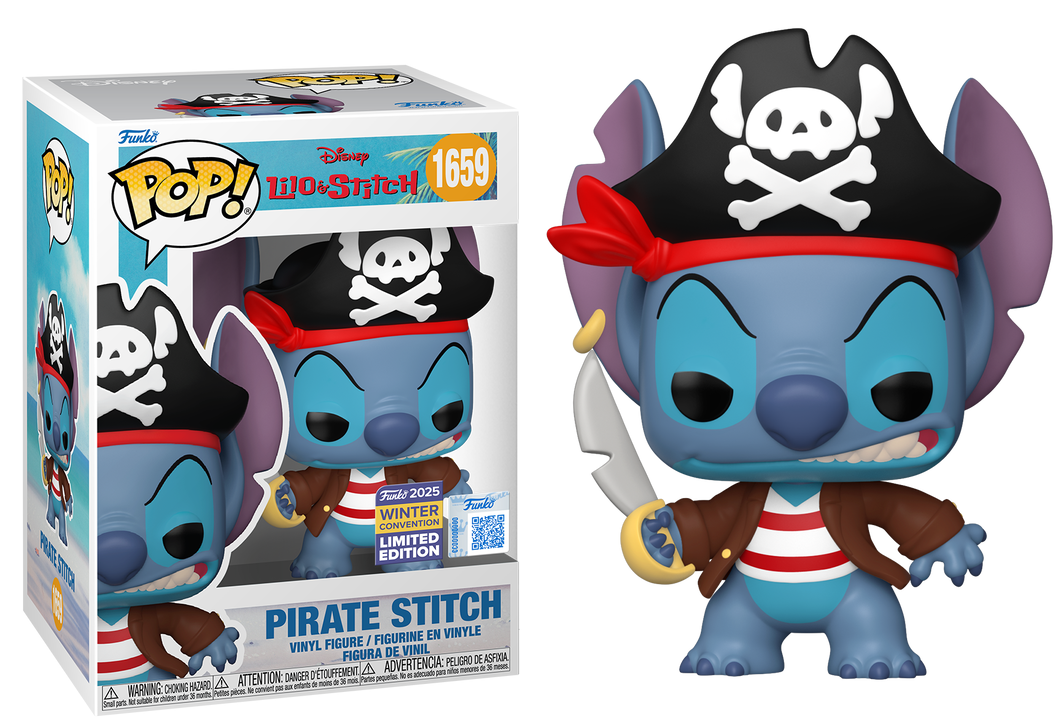 Pirate Stitch Winter Convention 2025 #1659 - Disney's Lilo & Stitch Funko Pop!