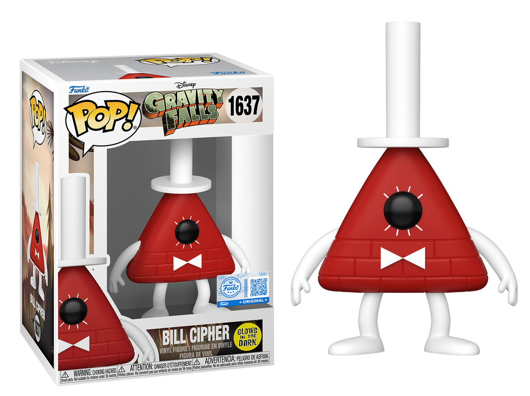 Bill Cipher GITD #1637 - Disney's Gravity Falls Funko Pop!