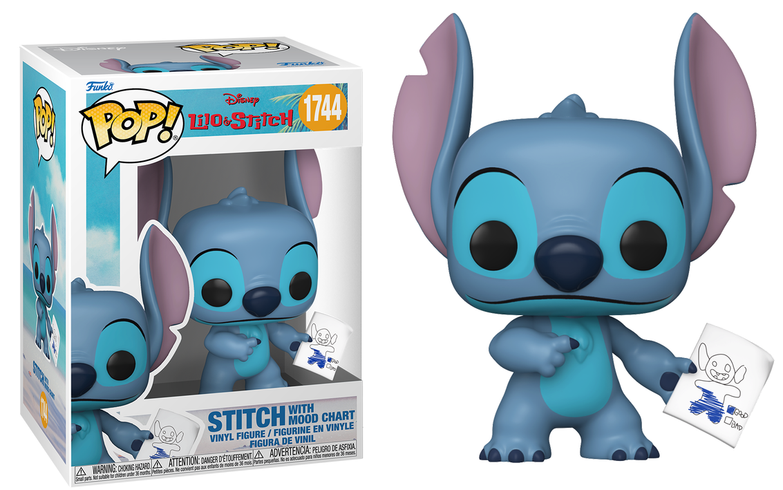 Preventa Stitch with Mood Chart #1744 - Disney's Lilo & Stitch Funko Pop!