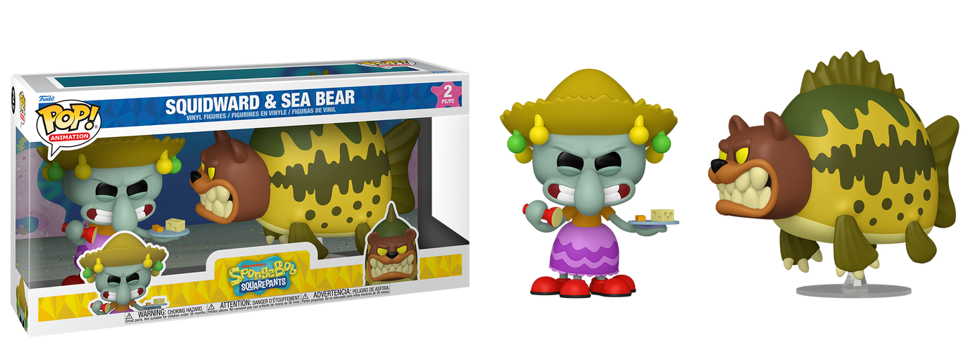 Preventa Squiward & Sea Bear (Calamardo) #2Pack - Spongebob Squarepants (Bob Esponja) Funko Pop!