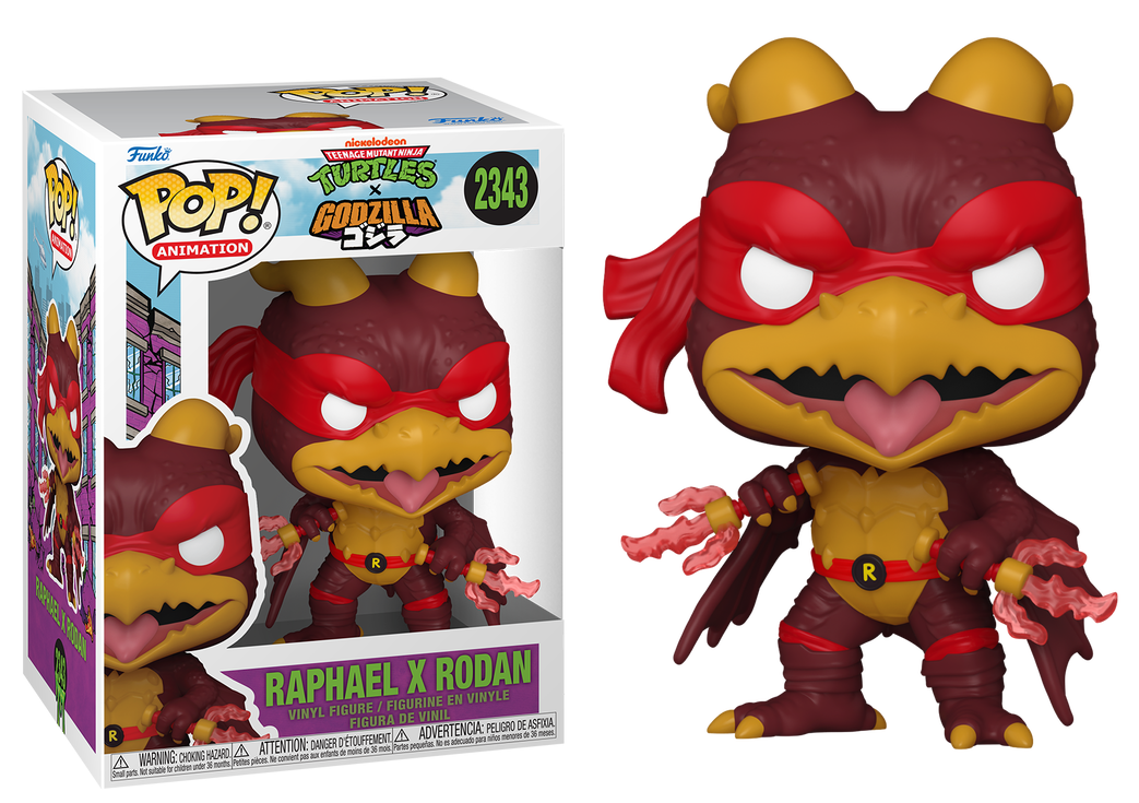 Preventa Raphael X Rodan #2343 - Teenage Mutant Ninja Turtles (TMNT) X Godzilla Funko Pop!