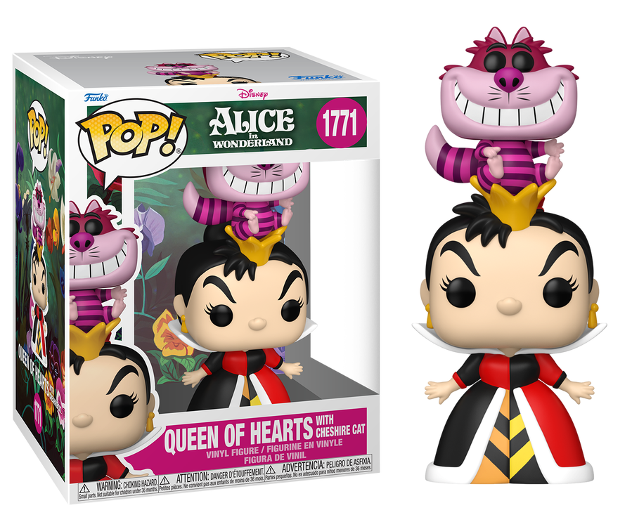 Preventa Queen of Hearts with Cheshire Cat #1771 - Disney's Alice in Wonderland (Alicia en el Pais de las Maravillas) Funko Pop