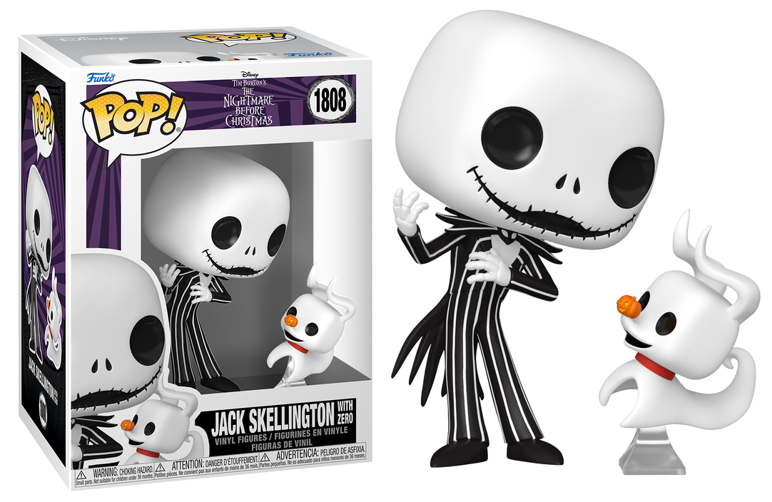 Preventa Jack Skellington with Zero #1808 - Disney's The Nightmare Before Christmas Funko Pop!