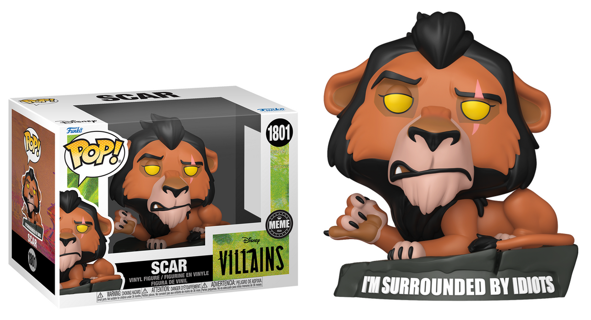 Preventa Scar Meme #1801 - Disney Villains The Lion King (El Rey Leon) Funko Pop!