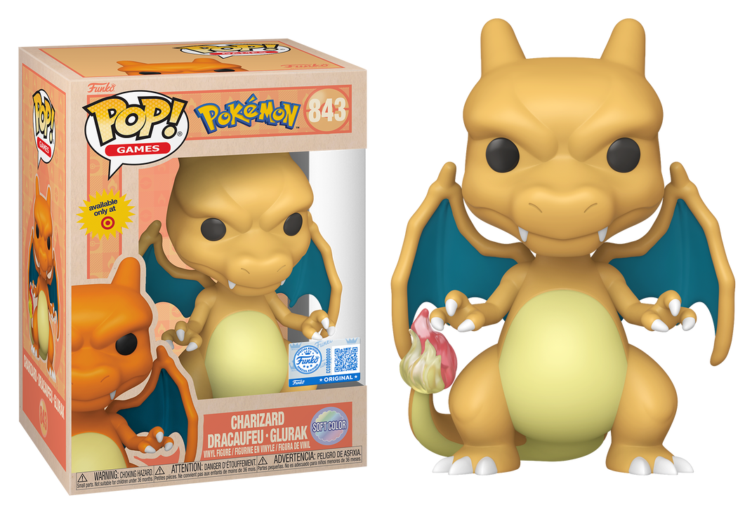 Preventa Charizard Soft Color Exclusive #843 - Pokémon Funko Pop!