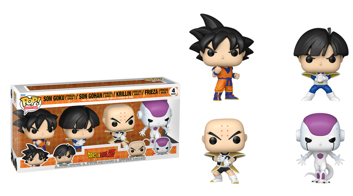 Preventa Dragon Ball Z (Son Goku, Son Gohan, Krillin , Frieza) #4Pack - Dragon Ball Z Funko Pop!
