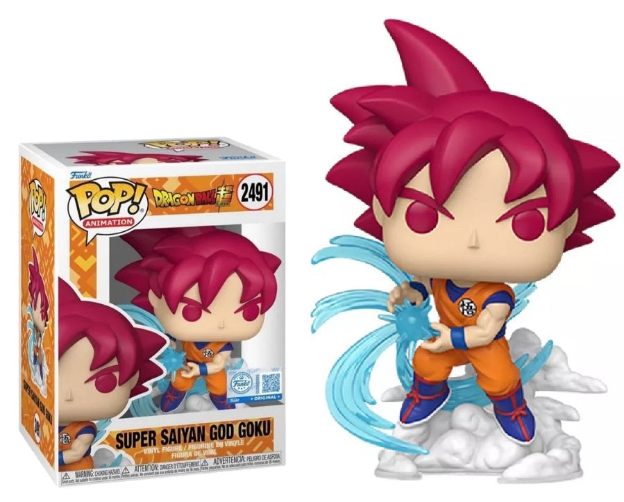 Preventa Super Saiyan God Goku Exclusive #2491 - Dragon Ball Super Funko Pop!