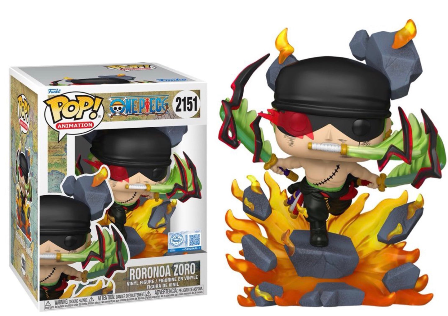Roronoa Zoro Exclusive #2151 - One Piece Funko Pop!