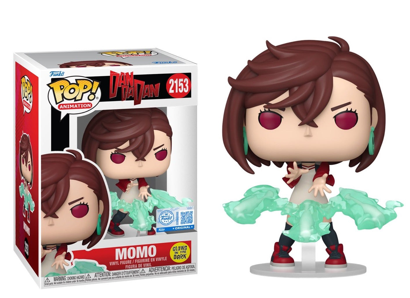 Preventa Momo GITD Exclusive #2153 - Dan Da Dan Funko Pop!