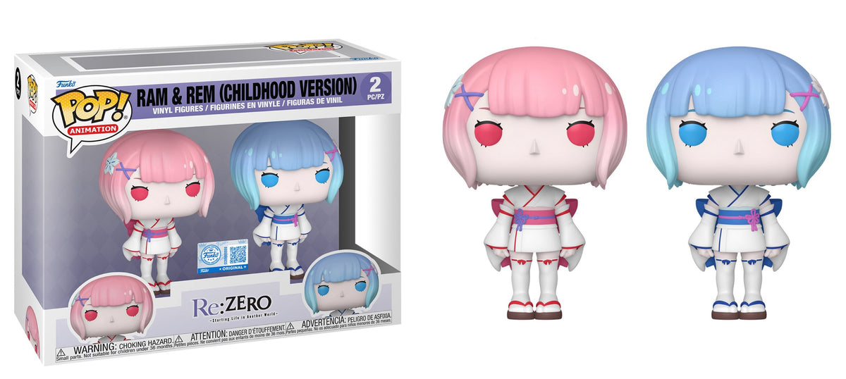 Preventa Ram & Rem (Childhood Version) # 2Pack - Re: Zero Funko Pop!