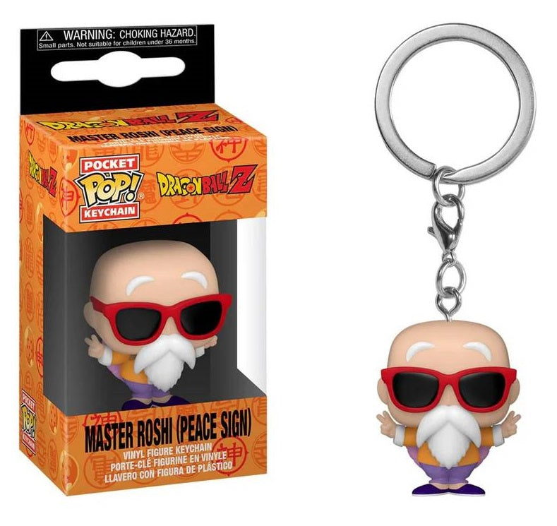 Llavero Master Roshi Peace Sign - Dragon Ball Z Keychain Pop!