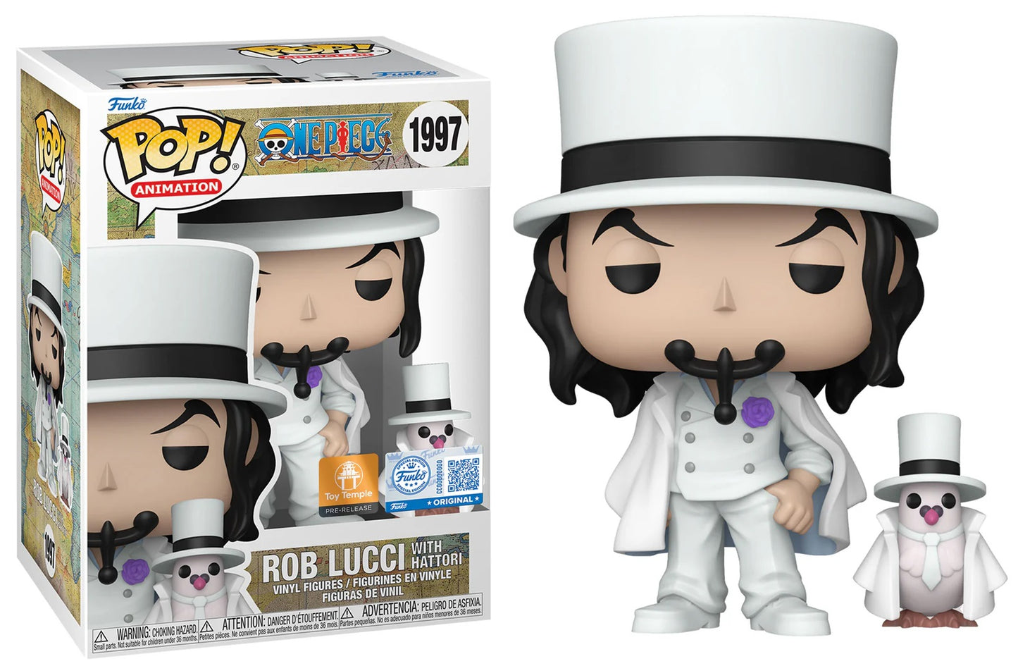 Preventa Rápida Rob Lucci with Hattori Toy Temple #1997 - One Piece Funko Pop!