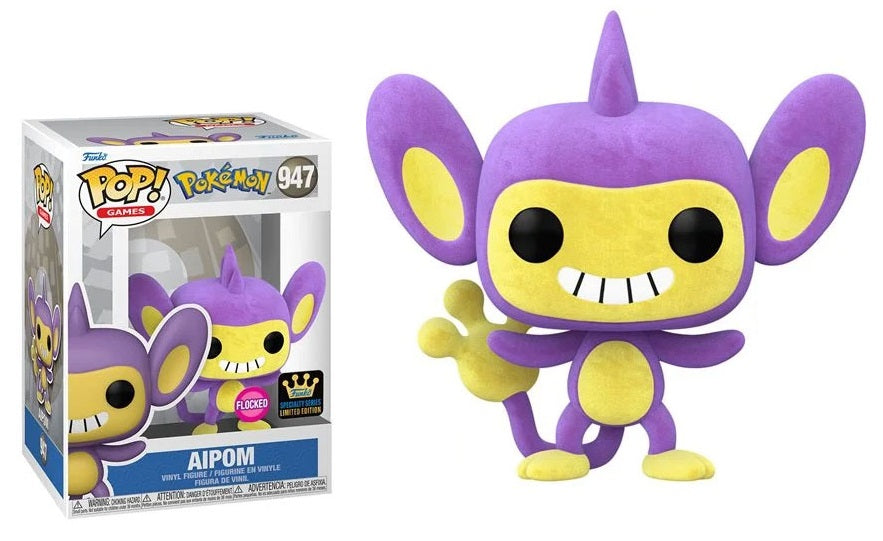 Aipom Flocked Specialty Series #947 - Pokemon Funko Pop!