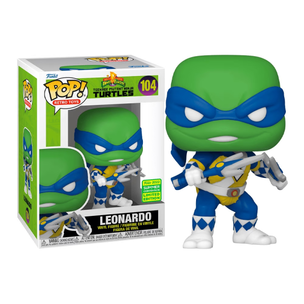 Leonardo as Blue Ranger 2022 Summer Convention #104 - TMNT (Las Tortugas Ninja) Funko Pop!