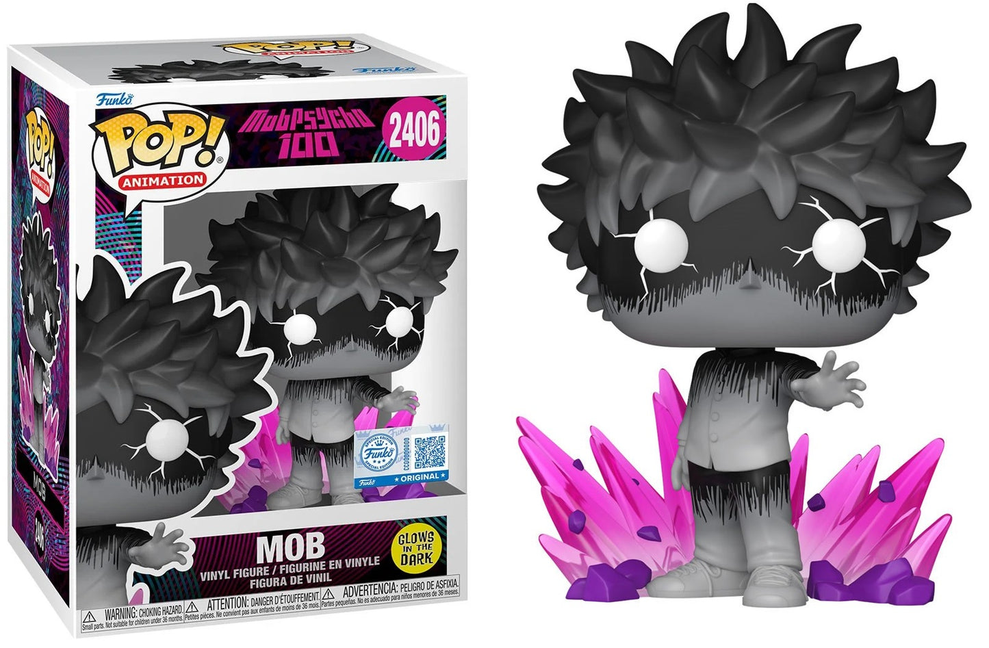 Preventa Mob GITD Exclusive #2406 - Mob Psycho 100 Funko Pop!