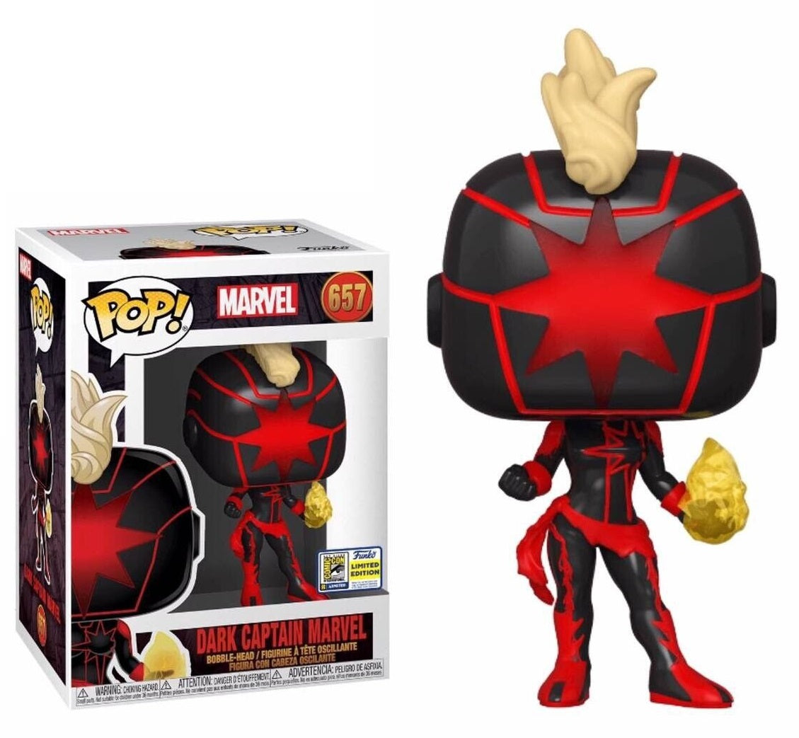 Dark Captain Marvel Comic Con Exclusive #657 - Marvel Funko Pop!