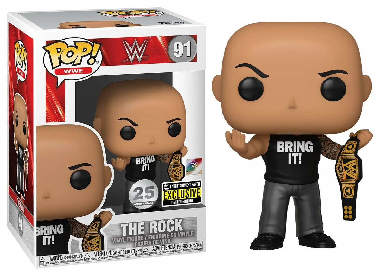 The Rock EE Exclusive #91 - WWE Funko Pop!