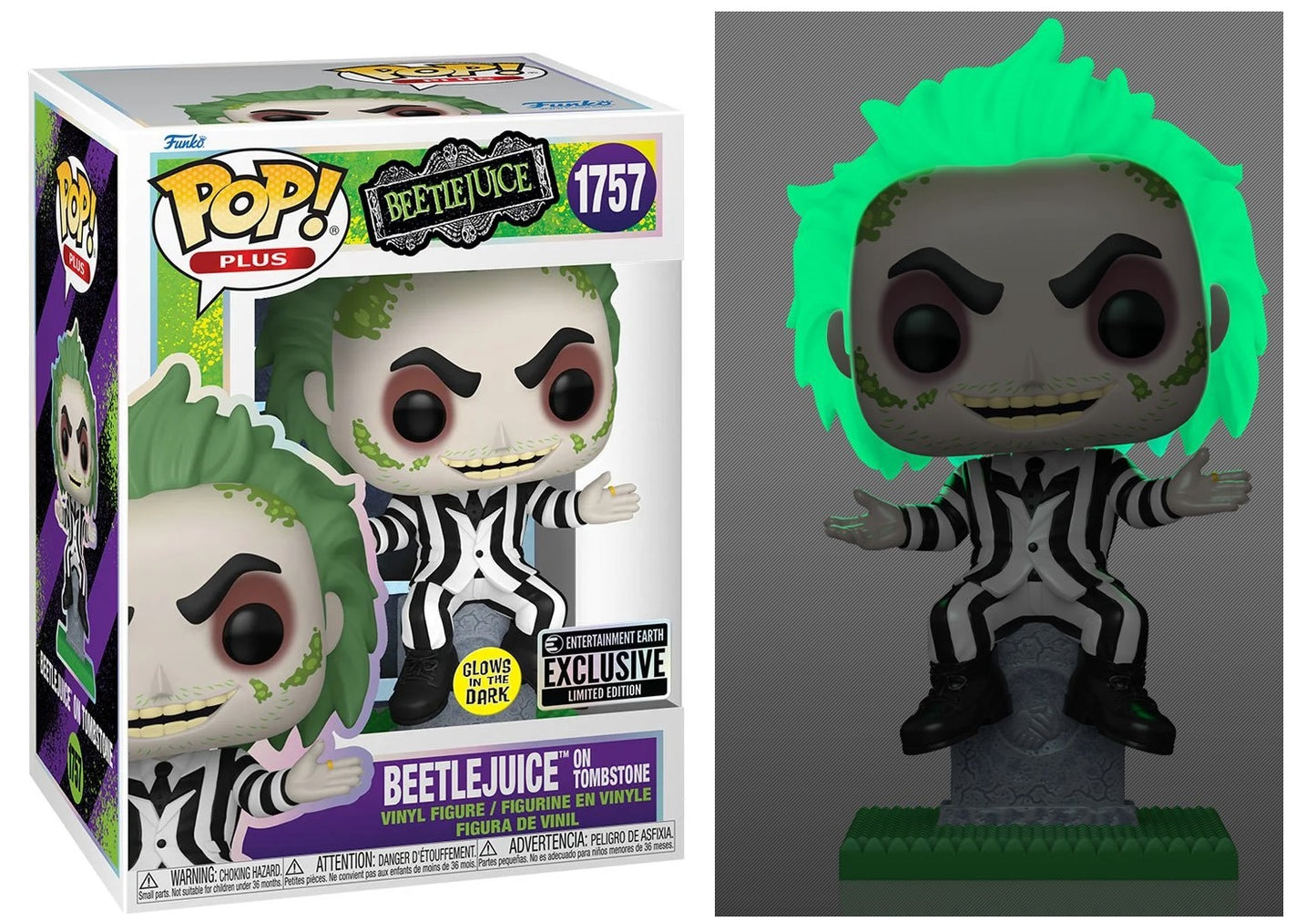 Preventa Beetlejuice on Tombstone GITD EE #1757 - Beetlejuice Funko Pop!