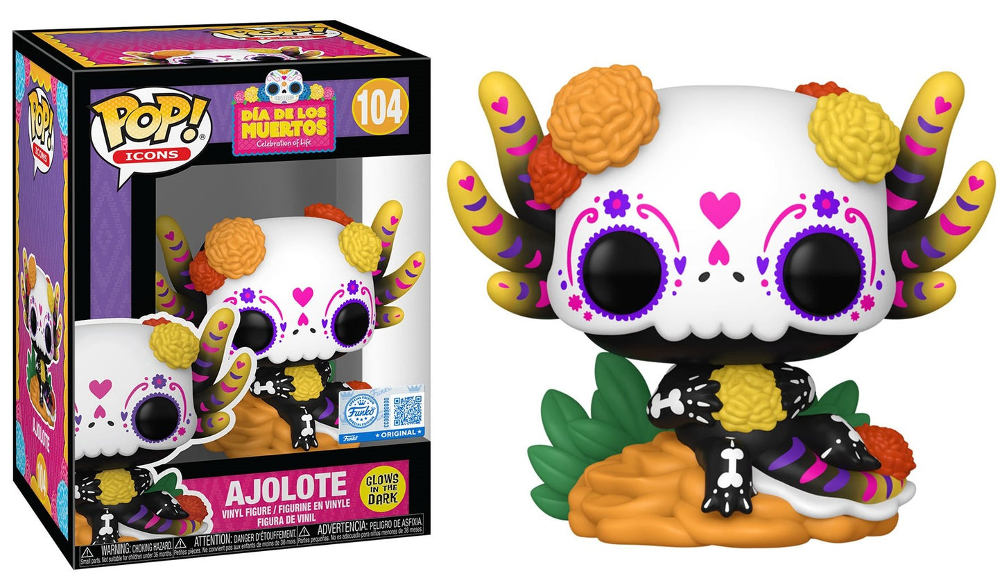 Preventa Ajolote GITD #104 - Dia de los Muertos Funko Pop!