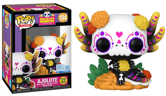 Preventa Ajolote GITD #104 - Dia de los Muertos Funko Pop!