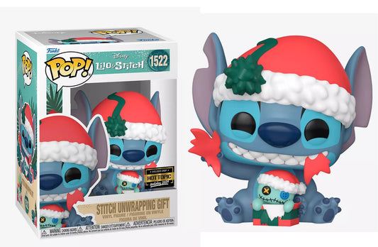 Preventa Stitch Unwrapping Gift Hot Topic #1522 - Disney's Lilo & Stitch Funko Pop!