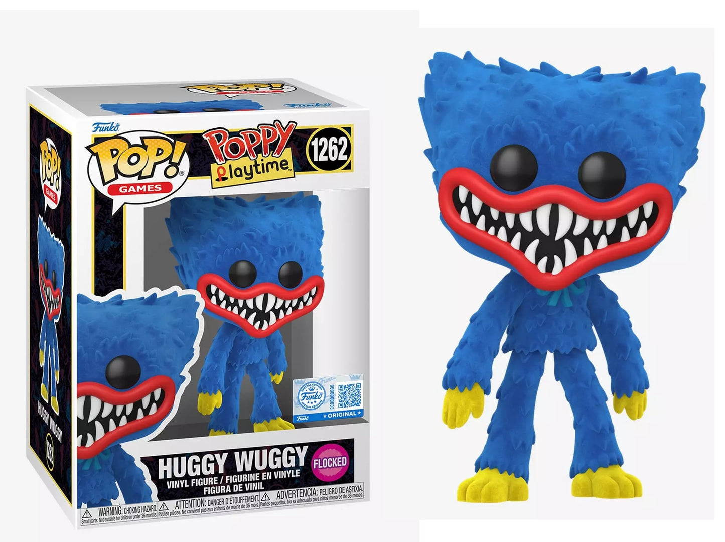Preventa Huggy Wuggy Flocked #1262 - Poppy Playtime Funko Pop!