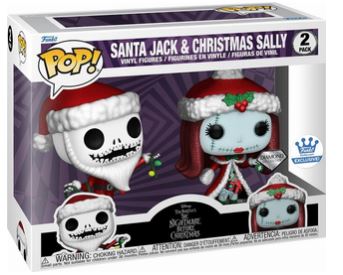 Santa Jack & Christmas Sally #2Pack - Disney Funko Pop!