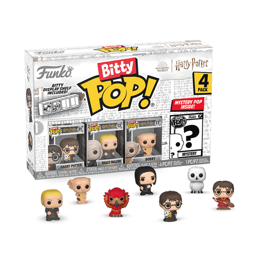 Bitty Harry Potter (Harry Potter, Draco Malfoy, Dobby + Misterioso) - Harry Potter Bitty Pop!