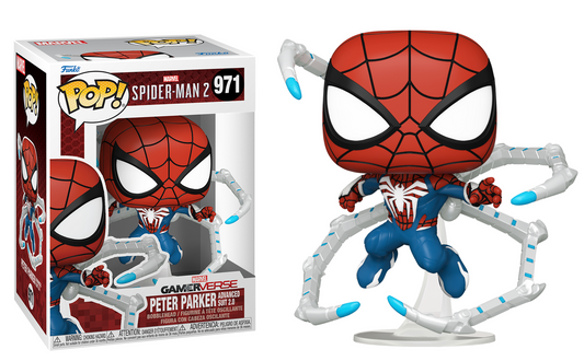 Preventa Peter Parker Advanced Suit 2.0 #971 - Spider-Man 2 Funko Pop!